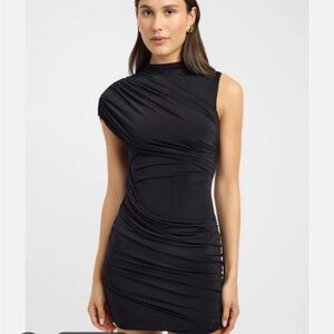 Elegant Black Mini Women's Dress